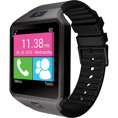 Slide SW200BK Smart Watch Compatible With Android And iOS Black