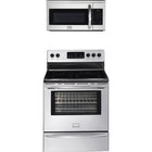 Frigidaire - 30-inch Electric Smooth Top Range With 1.7 CuFt Over The Range Microwave