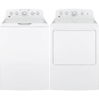 GE - 4.2 CuFt Top Load Washer With 7.2 CuFt Electric Dryer