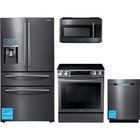 Samsung - Black Stainless Steel Complete Kitchen Package