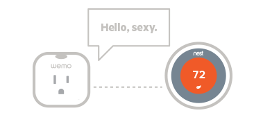 Connect Nest to Wemo. Connect Nest to Wemo.