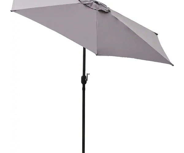 light grey patio umbrella Panama Jack 9 ft Alum W/Crank data--piece_count:1502 GRAND PATIO Napoli 11 providing a comfortable and Design/Color:Stingray/Turtle Tribal | Sky Blue/Black