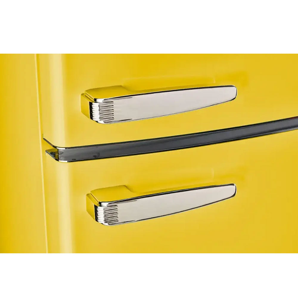 11 CuFt Classic Retro Top Freezer Refrigerator in Canary Yellow