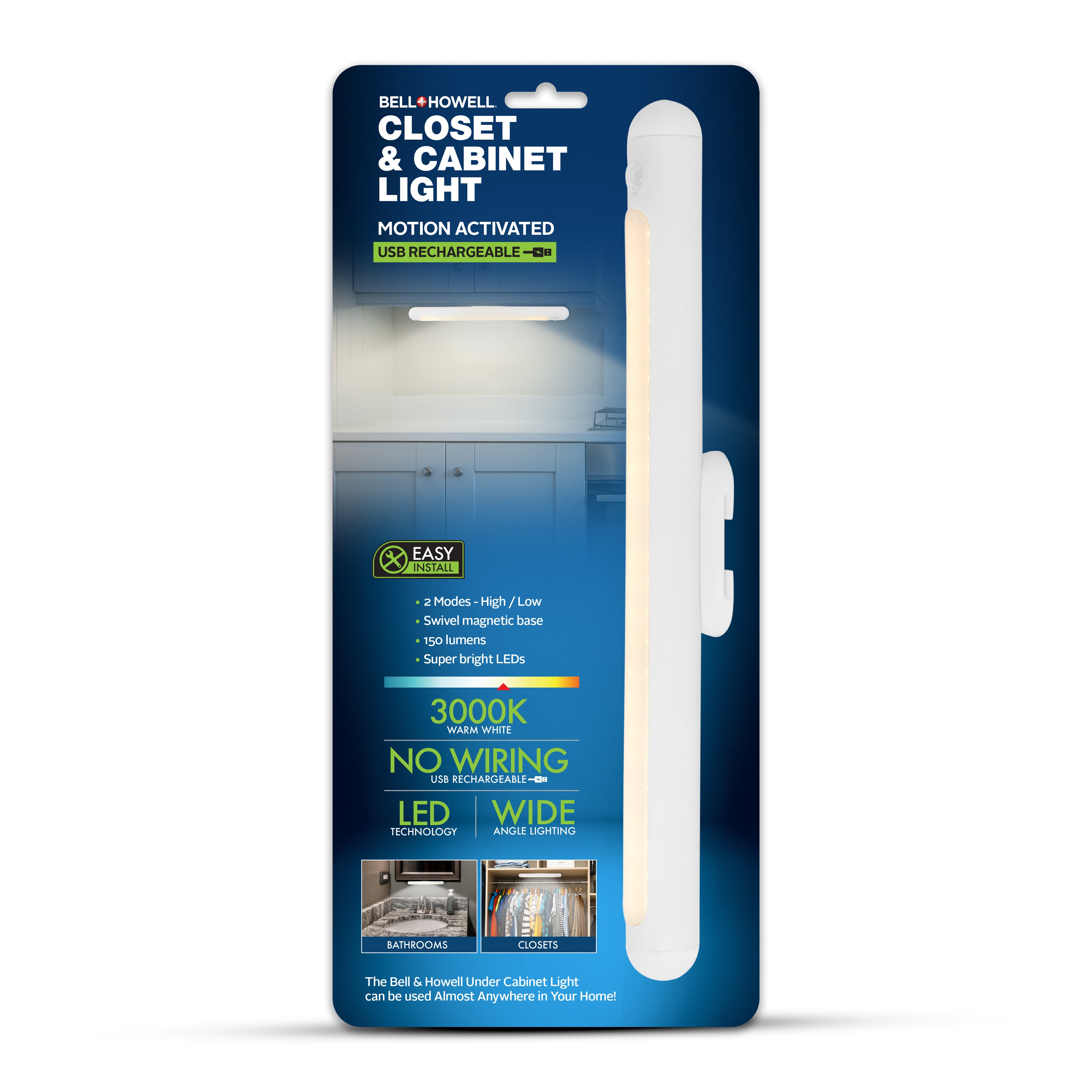 Bell+Howell Closet and Cabinet Wireless Light – BrandsMart USA