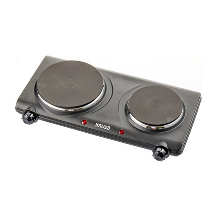 Double Electric Hot Plate 1500 Watts, Black