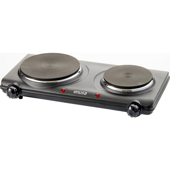 Double Electric Hot Plate 1500 Watts, Black