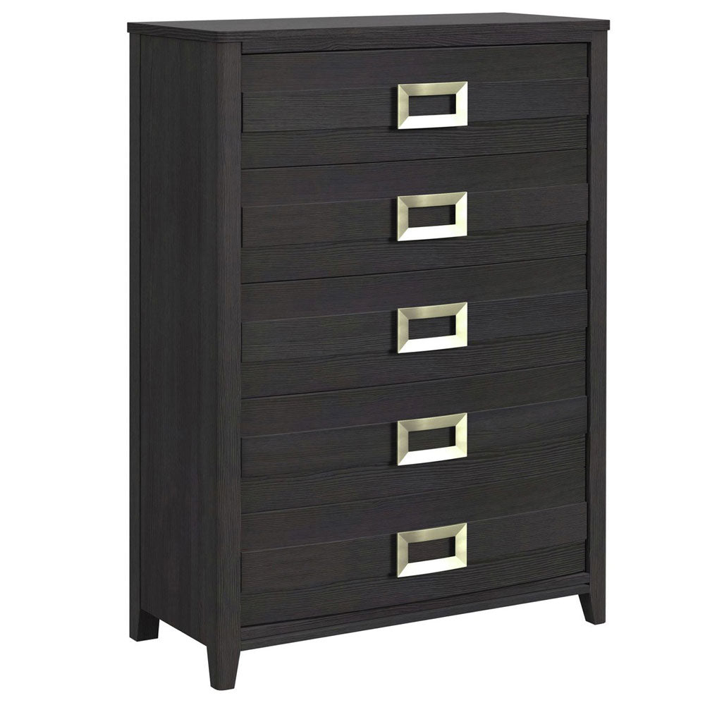 Tobias 5 Drawer Chest — Black – BrandsMart USA