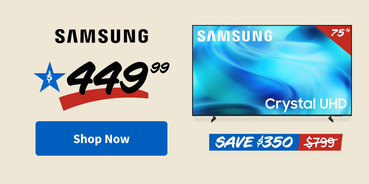 Samsung TV 75” Class U8000H Series Crystal UHD 4K Smart Tizen TV