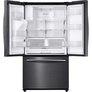 Samsung RF263TEAESG 24.6 CuFt French Door Refrigerator In Black