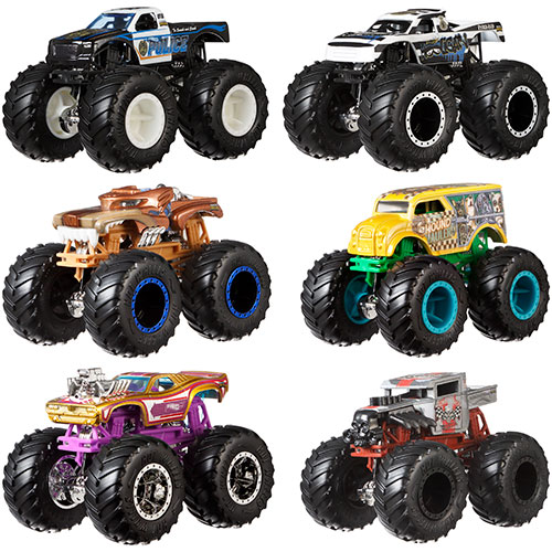 Hot Wheels Monster Trucks Arena Smashers & Truck Set w/2 Free Diecast Cars!