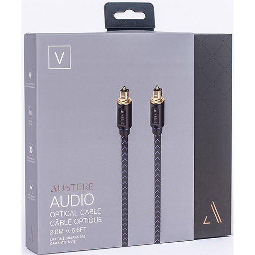 Precision-Polished Termination for Digital Audio Accuracy Austere V Series Optical Audio Cable 2.0m aDesign Precision LinkFit Housing & WovenArmor High-Flex Cable Pure Gold Connectors Precision-Polished Termination for Digital Audio Accuracy Austere V Series Optical Audio Cable 2.0m aDesign Precision LinkFit Housing & WovenArmor High-Flex Cable Pure Gold Connectors