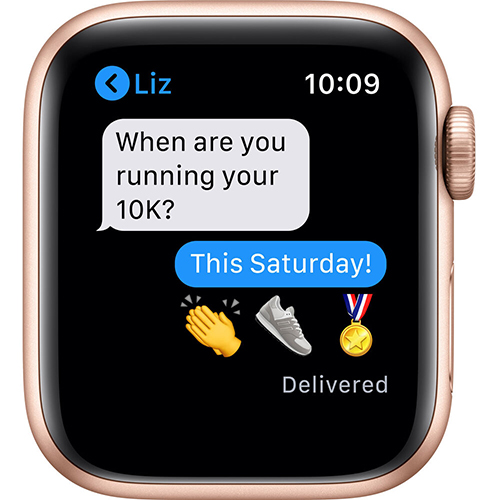Apple MYDN2LLA Watch SE 40mm Gold Aluminum Case With Pink Sport 