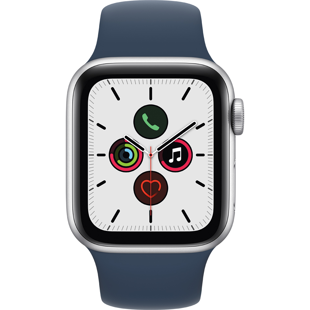 スマートフォン/携帯電話 その他 Watch SE Series 40mm Silver Aluminum Case With Abyss Blue Sport Band (GPS)
