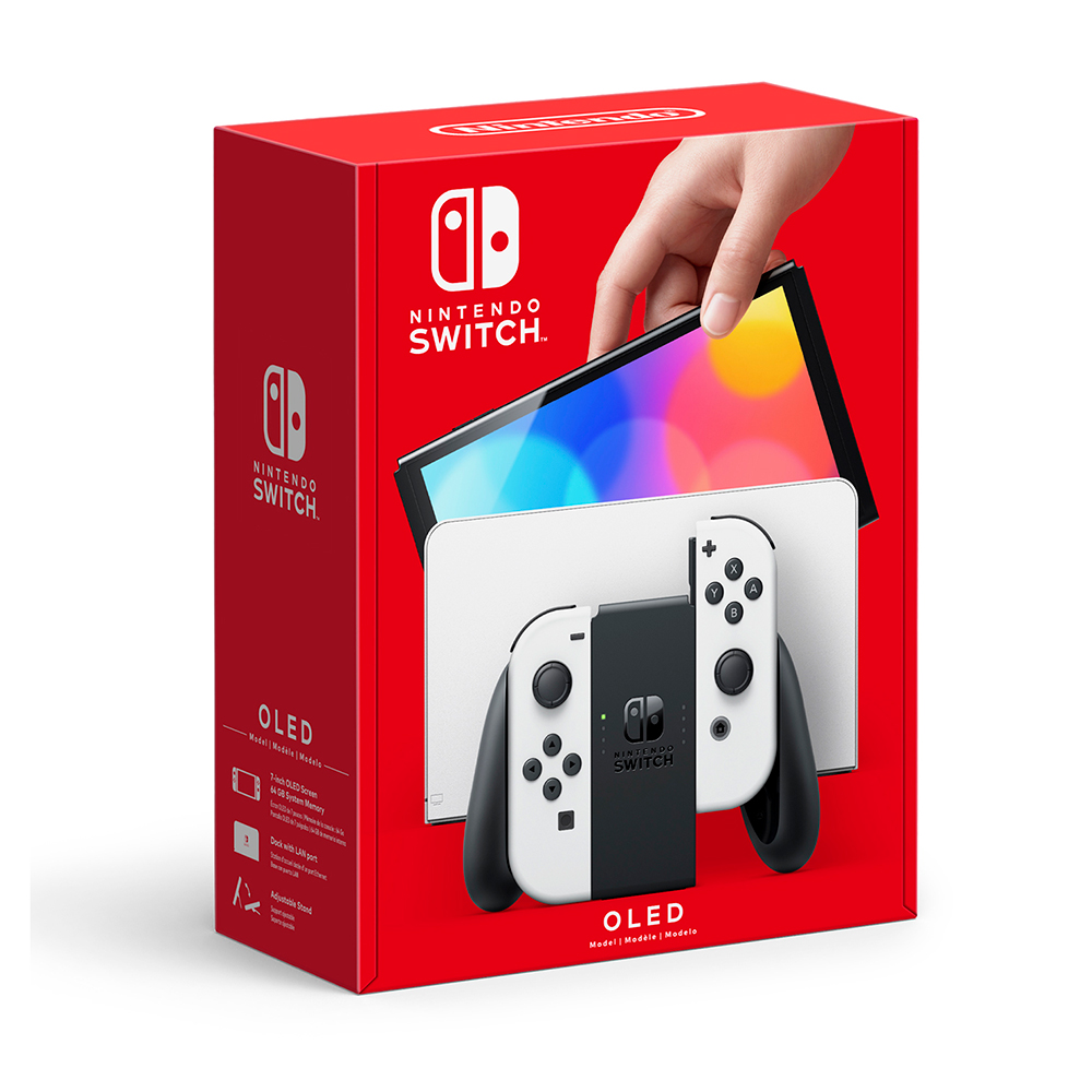 Nintendo Switch 115461 OLED Model with White Joy Con BrandsMart USA