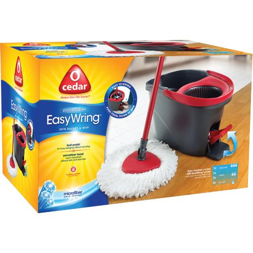 O-Cedar® Microfiber EasyWring Spin Mop & Bucket System Box, 1 ct - Fry's  Food Stores