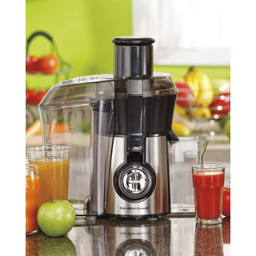 Hamilton Beach Big Mouth Pro Juice Extractor - Lockable, Gray, Extractor  Type, cETLus Safety Listed, Dishwasher-Safe, Powerful 1.1 Hp Motor in the  Juicers department at