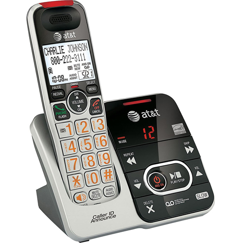 AT&T CRL32102 DECT 6.0 Handset Cordless Phone With Digital Answering Machine BrandsMart USA