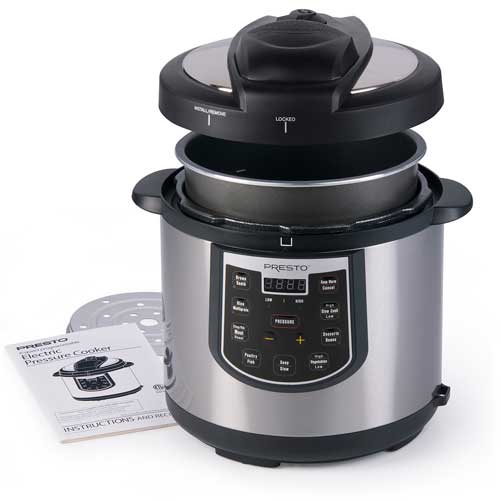 Pressure cookers 6-L $20 12-qt. $20 22 Qt. $55 Elec. jar opener