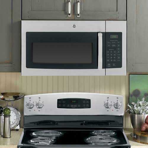Ge Jvm3160rfss 1 6 Cuft 1000 Watts Stainless Steel Over The Range Ge 1 6 Cuft Over The Range Microwave