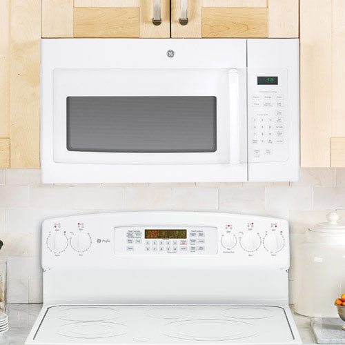 GE JVM3160DFWW 1.6 CuFt 1000 Watt White Over the Range Microwave Oven