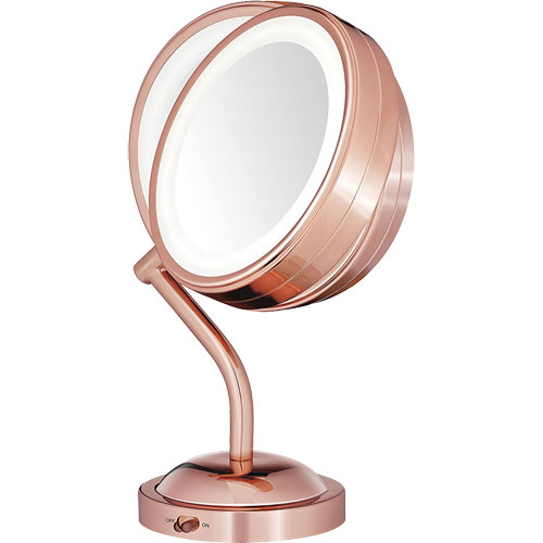 Conair BE4SRG Reflections LED Lighted Mirror Rose Gold BrandsMart USA