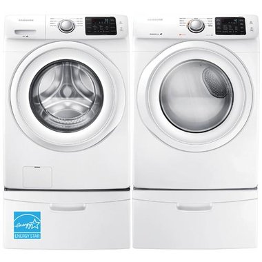 4 2 Cuft Front Load Washer With 7 5 Cuft Front Load Electric Dryer