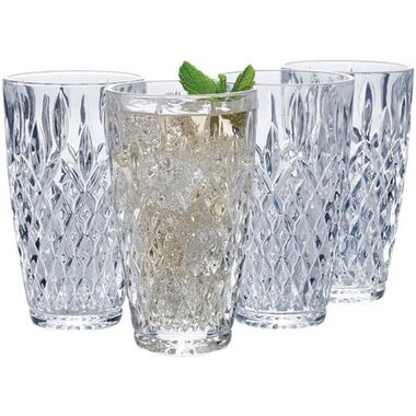 Brandsmart Usa For Mikasa 5170527 11 5 Oz Harding Highball Glass Set Of 4 Ibt Shop