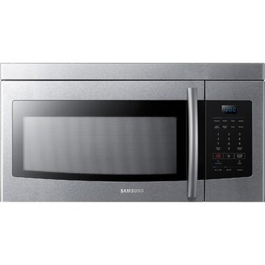 Samsung Me16k3000as Aa 1 6 Cuft 1000 Watt Over The Range Microwave In Stainless Steel Brandsmart Usa Brandsmart Usa