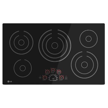 LG LCE3610SB 36 5 Burner Radiant Cooktop | BrandsMart USA