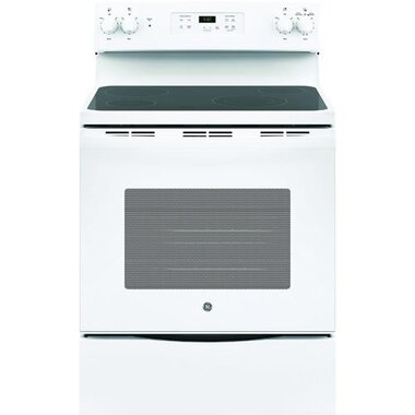 GE JBS60DKWW 5.3 CuFt Freestanding Electric Smooth Top Range In White