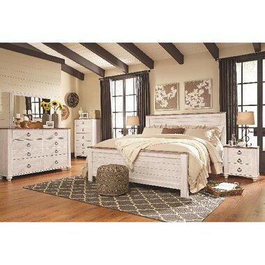 Ashley Furniture Willowton Willowton King Bedroom Set Brandsmart Usa