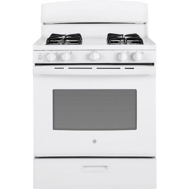 GE JGBS10DEKWW 4.8 CuFt Freestanding Gas Range In White