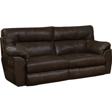 Catnapper Milan Chocolate Power Layflat Reclining Sofa In