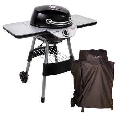 Char Broil 17602048BUN Electric Patio Bistro Grill With A Patio Bistro Custom Cover BrandsMart USA