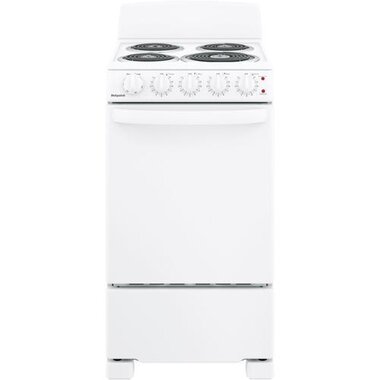 Hotpoint 20 Inch Electric Coil Top Range Stove in White 999349