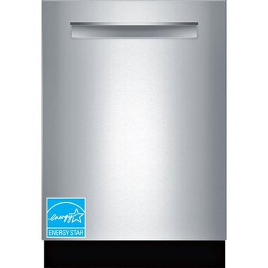 Bosch SHPM65Z55N 500 Series 44 dBA Hidden Control AutoAir Dishwasher In Stainless Steel