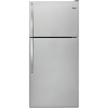 Whirlpool Wrt318fmdm 18 Cuft Top Freezer Refrigerator In Stainless Steel Brandsmart Usa