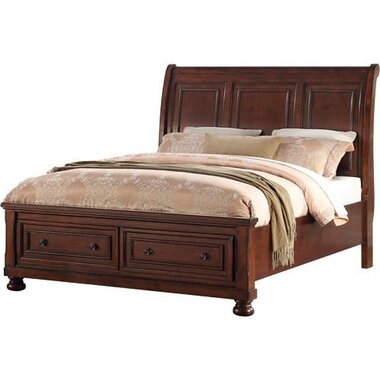 Avalon Qnbed Cherry Traditional 3 Piece Queen Bedroom Set Brandsmart Usa Piece Queen Bedroom Set, Cherry Veneer Bedroom Furniture
