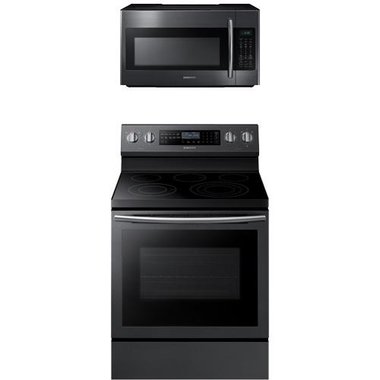 Samsung Ne59n6650sg 30 Electric Smooth Top Range With 1 8 Cuft