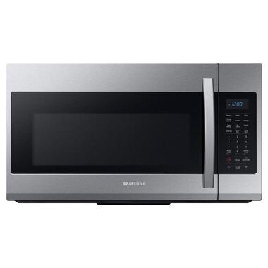 Samsung - 1.9 Cu. Ft.  Over-the-Range Fingerprint Resistant  Microwave with Sensor Cooking-Stainless Steel - Fingerprint Resistant Stainless Steel