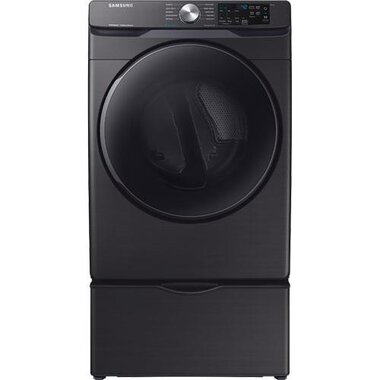 Samsung DVE45R6100V 7.5 CuFt Steam Sanitize Electric Dryer With Sensor Dry In Black Stainless