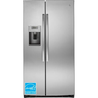 GE Profile PSE25KYHFS 25.3 CuFt Side-By-Side Refrigerator In Stainless Steel