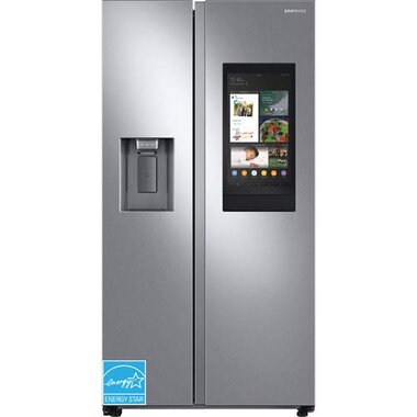 Samsung RS27T5561SR/AA 26.7 CuFt Family Hub Smart Side-By-Side Refrigerator In Stainless Steel