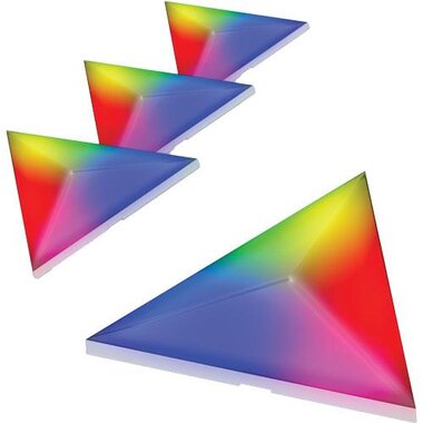 Monster Smart MLB7-1034-RGB Illuminessence Prism 3D LED Art Panels - 4-Pack