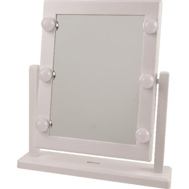 Vivitar Mr1967 Wht St 14 Hollywood Jumbo Lighted Mirror Brandsmart Usa 14 Hollywood Jumbo Lighted Mirror, Vivitar Hollywood 1x Led Lighted Large Vanity Mirror