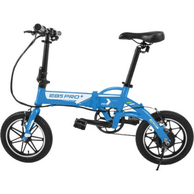 Swagtron EB-5 Plus EB-5 Plus Commuter Folding Electric Bike – Blue
