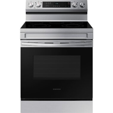 Samsung NE63A6311SS 6.3 CuFt Smart Freestanding 5-Burner Electric Range With Rapid Boil In Stainless Steel