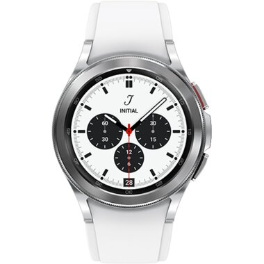 Samsung – Galaxy Watch4 Classic Stainless Steel Smartwatch 42mm BT – Silver