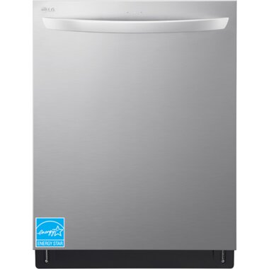 LG LDTS5552S 46 dBA Smart TrueSteam Top Control Quadwash Dishwasher In Stainless Steel