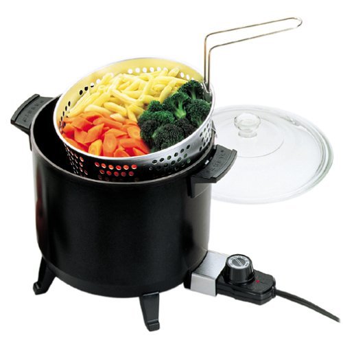 Counter Top Kitchen Kettle Deep Fryer Multi-Cooker Steamer